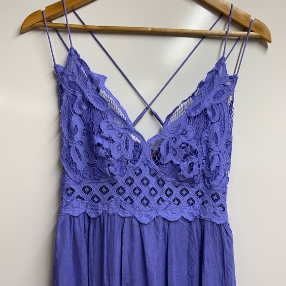 Free People Adella Maxi Slip Sapphire Periwinkle - Picture 4 of 9